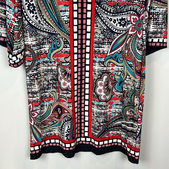 Beige by eci Multicolor Patterned Dress Women's Size 4 - Picture 9 of 10